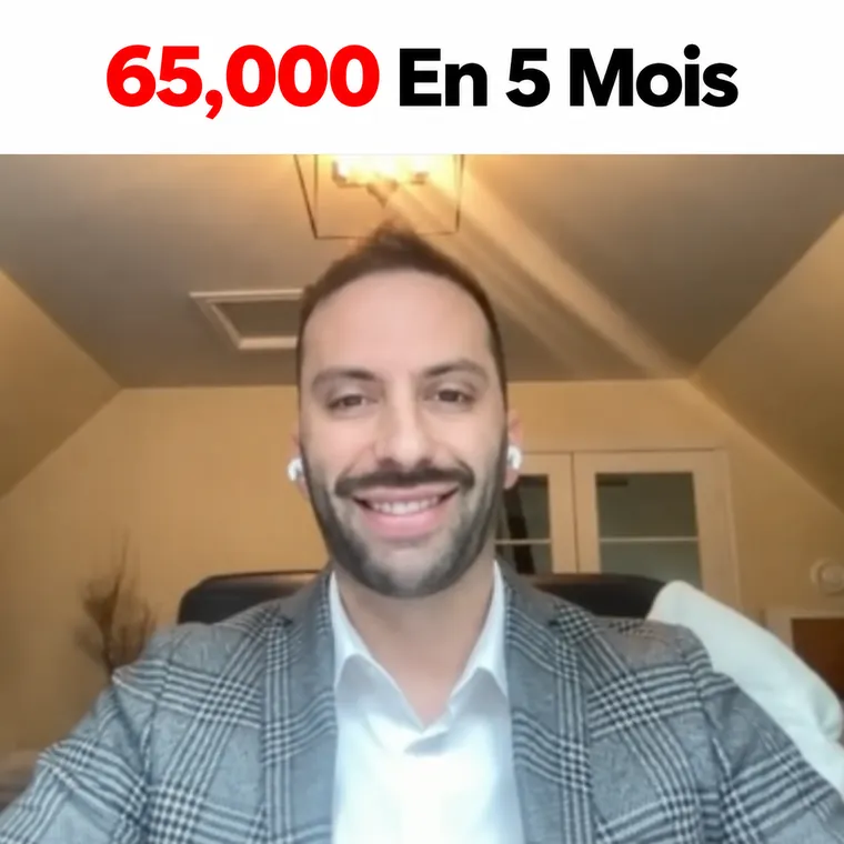 Courtier immobilier — 65 000 $ en 5 mois